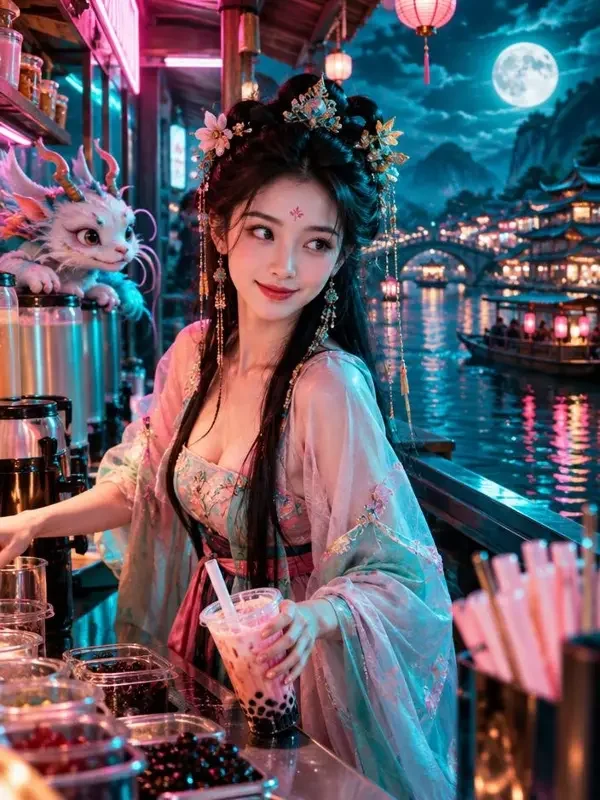 精卫开了家奶茶店 封面